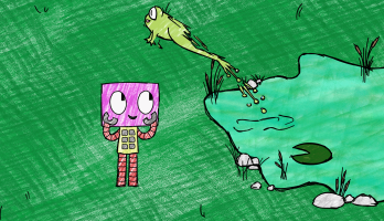 Rookie Robot Explores the World - Rookie and the Frog