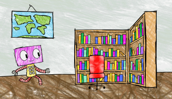 Rookie Robot Explores the World - Rookie and the Library